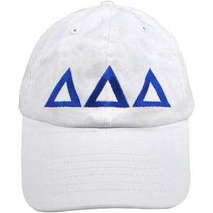 Delta Delta Delta Greek Letter Hat(White)