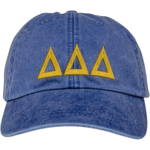 Delta Delta Delta Lettered Premium Pastel Hat(Royal Blue)