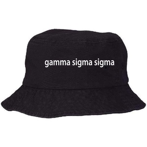 Gamma Sigma Sigma Bucket Hat Black