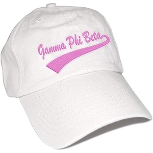 Greekgear Gamma Phi Beta Tail Hat(White)