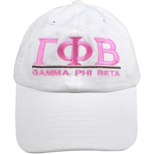 Greekgear Gamma Phi Beta World Famous Line Hat(White)