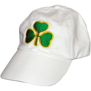 Irish Shamrock Baseball Cap(White)