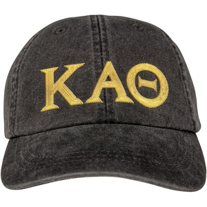 Kappa Alpha Theta Lettered Premium Pastel Hat(Espresso)