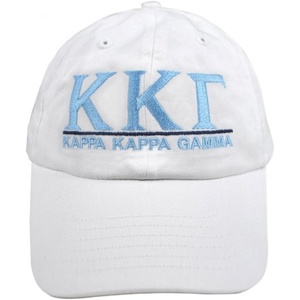 Kappa Kappa Gamma World Famous Line Hat(White)