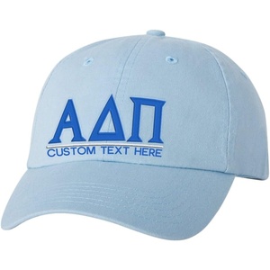 Personalized Alpha Delta Pi Greek Line Hat(Light Blue)