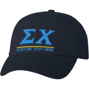 Sigma Chi Greek Line Hat(Navy Blue)