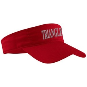 Triangle Greek Letter Visor(Red W/White Thread)