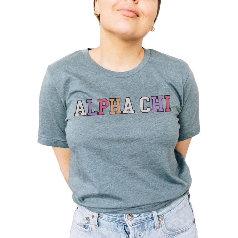 image:imageAlpha Chi Omega Nickname TeeLight Blue