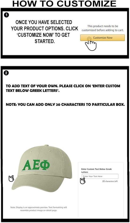 image:imagePersonalized Alpha Epsilon Phi Greek Line HatTan