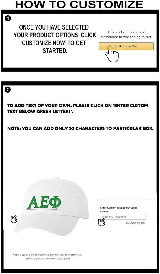 image:imagePersonalized Alpha Epsilon Phi Greek Line HatWhite