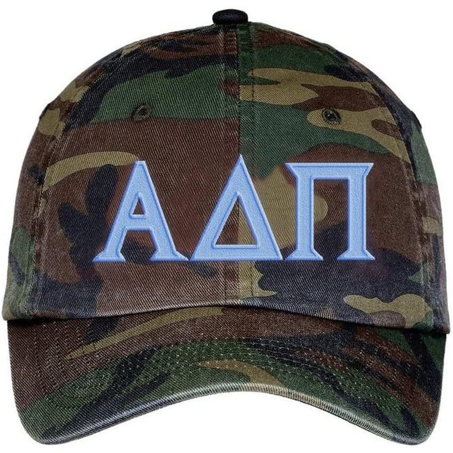 image:imageGreekgear Alpha Delta Pi Lettered Camouflage Hat Military Camo