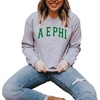 Greekgear Alpha Epsilon Phi Nickname College Crew(Light Grey)