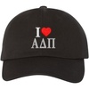 Alpha Delta Pi I Love Hat Black