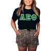 Greekgear Alpha Epsilon Phi Lettered Tee(Black)