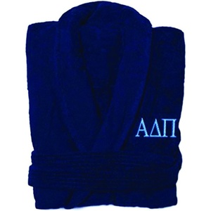 Alpha Delta Pi Greek Letter Bathrobe