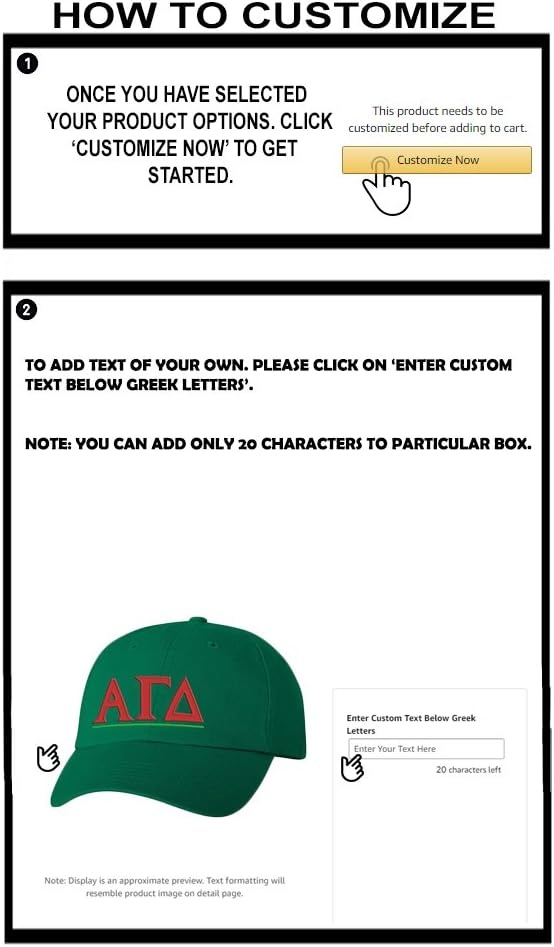 image:imagePersonalized Alpha Gamma Delta Greek Line HatGreen