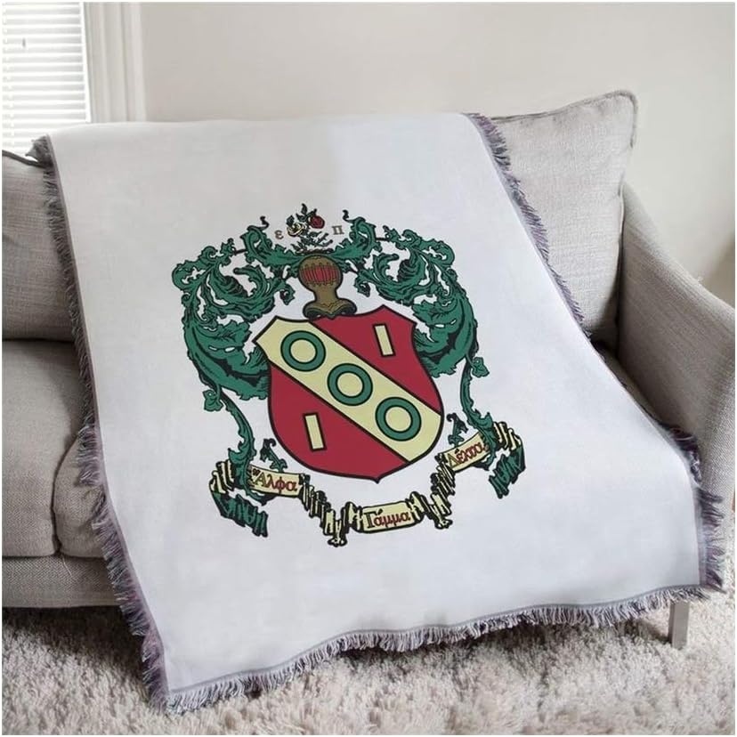 image:imageAlpha Gamma Delta Full Color Crest Afghan Blanket Throw