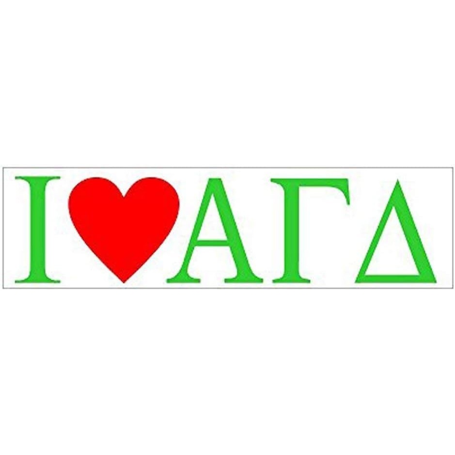 image:imageAlpha Gamma Delta I Love Bumper Sticker