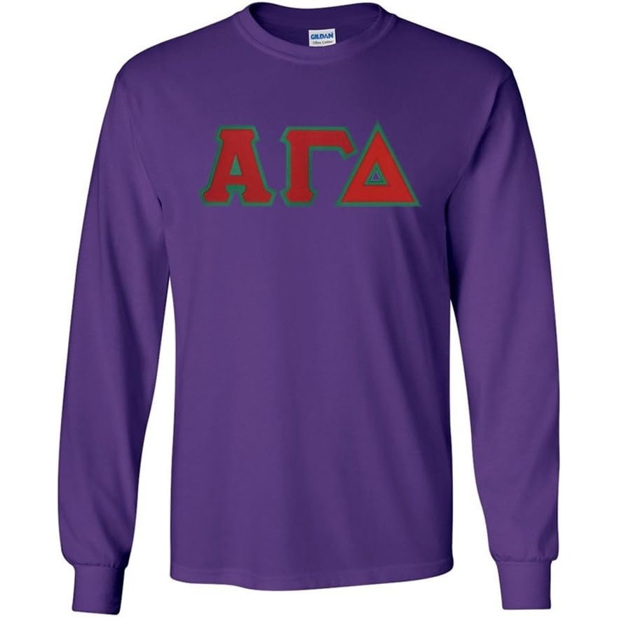 image:imageAlpha Gamma Delta Lettered Long Sleeve TeePurple