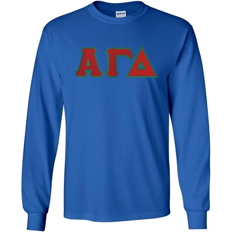 image:imageAlpha Gamma Delta Lettered Long Sleeve TeeRoyal Blue