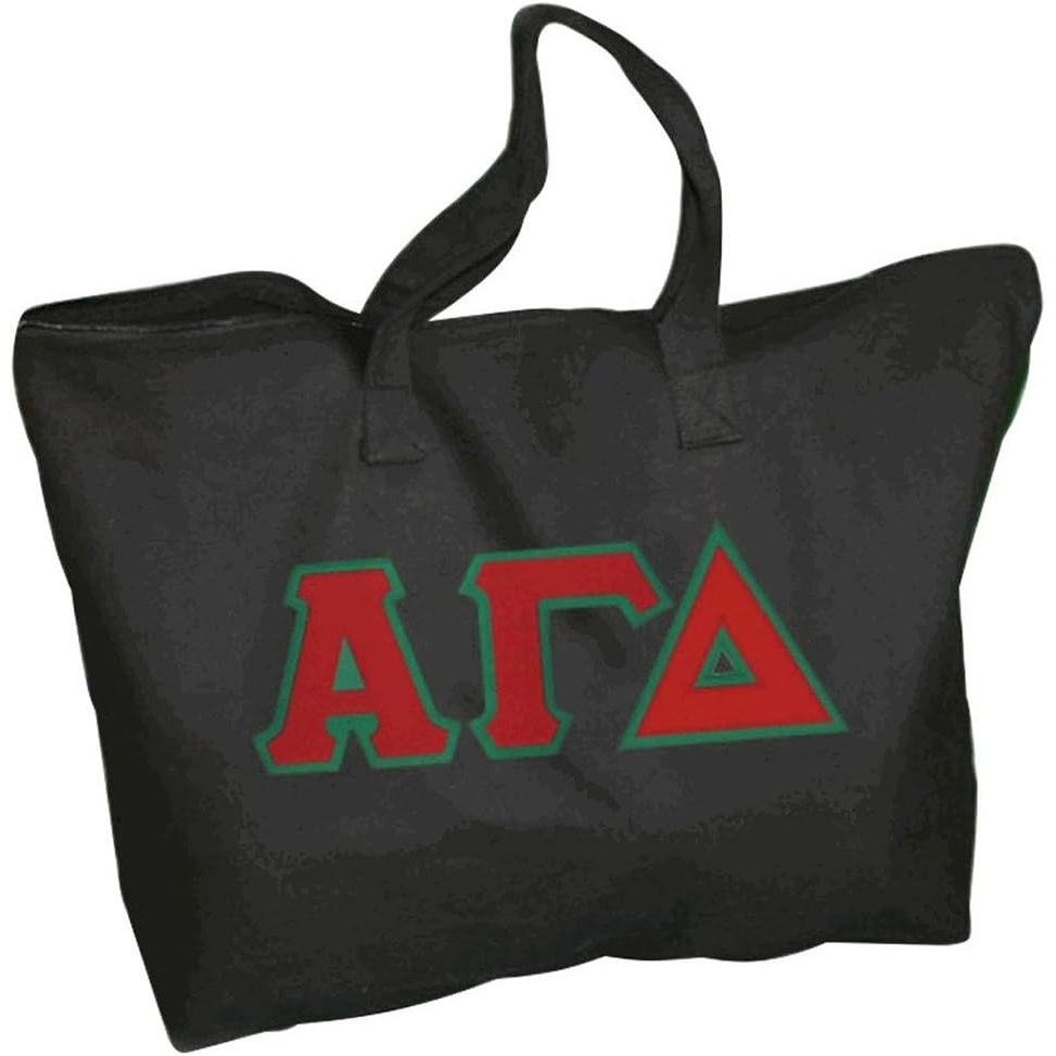 image:imageAlpha Gamma Delta Lettered Tote Bag BlackBlack