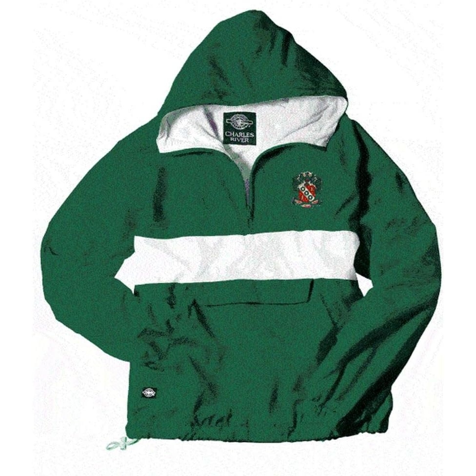 image:imageGreekgear Alpha Gamma Delta AnorakForest GreenWhite
