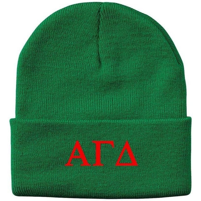 image:imageGreekgear Alpha Gamma Delta Greek Letter Knit Cap Kelly Green