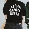 Alpha Gamma Delta Social Tee(Black)