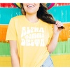 Alpha Gamma Delta Sorority Shag T-Shirt(Maize)