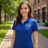 Alpha Xi Delta Emblem Polo(True Royal)
