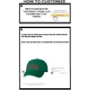 Personalized Alpha Gamma Delta Greek Line Hat(Green)