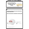 Personalized Alpha Gamma Delta Greek Line Hat(White)