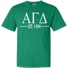 Alpha Gamma Delta Custom Greek Lettered Short Sleeve T-Shirt(Grass)