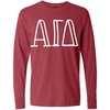 Alpha Gamma Delta Greek Long Sleeve T-Shirt(Paprika)