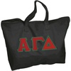 Alpha Gamma Delta Lettered Tote Bag Black(Black)