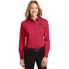 Alpha Gamma Delta Long Sleeve Oxford(Red/Light Stone)