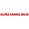 Alpha Gamma Delta Long Window Sticker