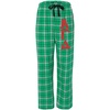 Alpha Gamma Delta Pajamas Flannel Plaid Pant(Kelly Green)