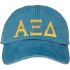Alpha Xi Delta Lettered Premium Pastel Hat(Caribbean Blue)