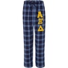 Alpha Xi Delta Pajamas Flannel Plaid Pant(Navy/Columbia)