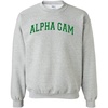 Greekgear Alpha Gamma Delta Nickname College Crew(Light Grey)