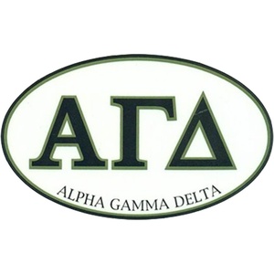 Alpha Gamma Delta Euro Style Sticker