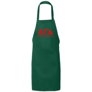 Alpha Gamma Delta Large Apron Forest Green