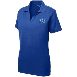 Alpha Xi Delta Emblem Polo(True Royal)