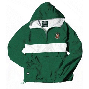 Greekgear Alpha Gamma Delta Anorak(Forest Green/White)
