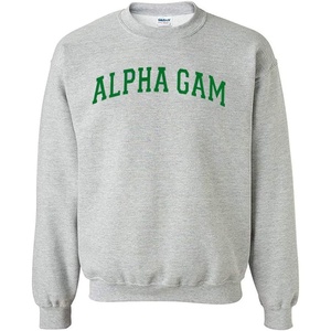 Greekgear Alpha Gamma Delta Nickname College Crew(Light Grey)