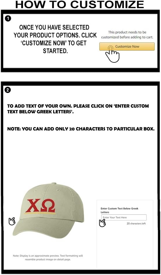 image:imagePersonalized Chi Omega Chi O Greek Line HatTan