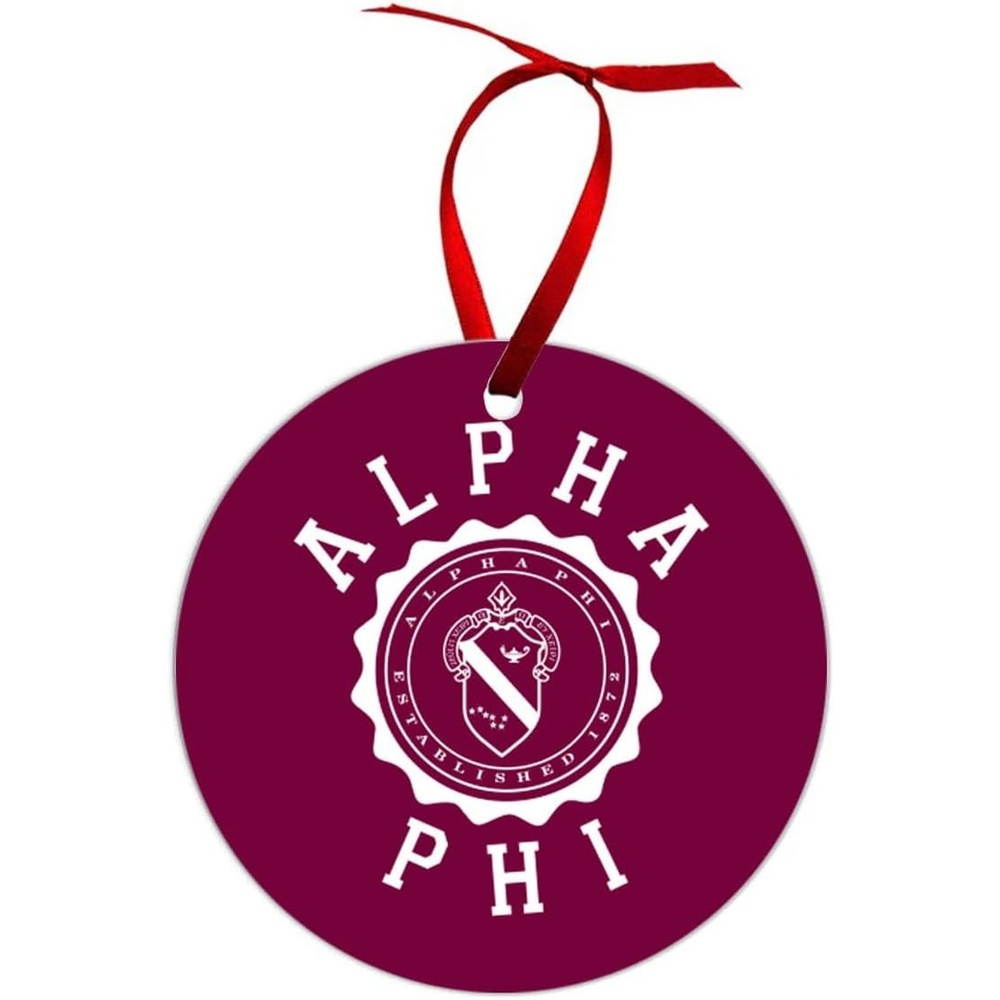 image:imageAlpha Phi Shield Christmas Ornaments