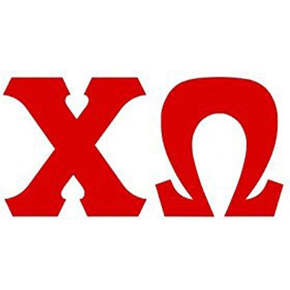 image:imageChi Omega Chi O Big Greek Letter Window Sticker Decal 4 Inches RedRed