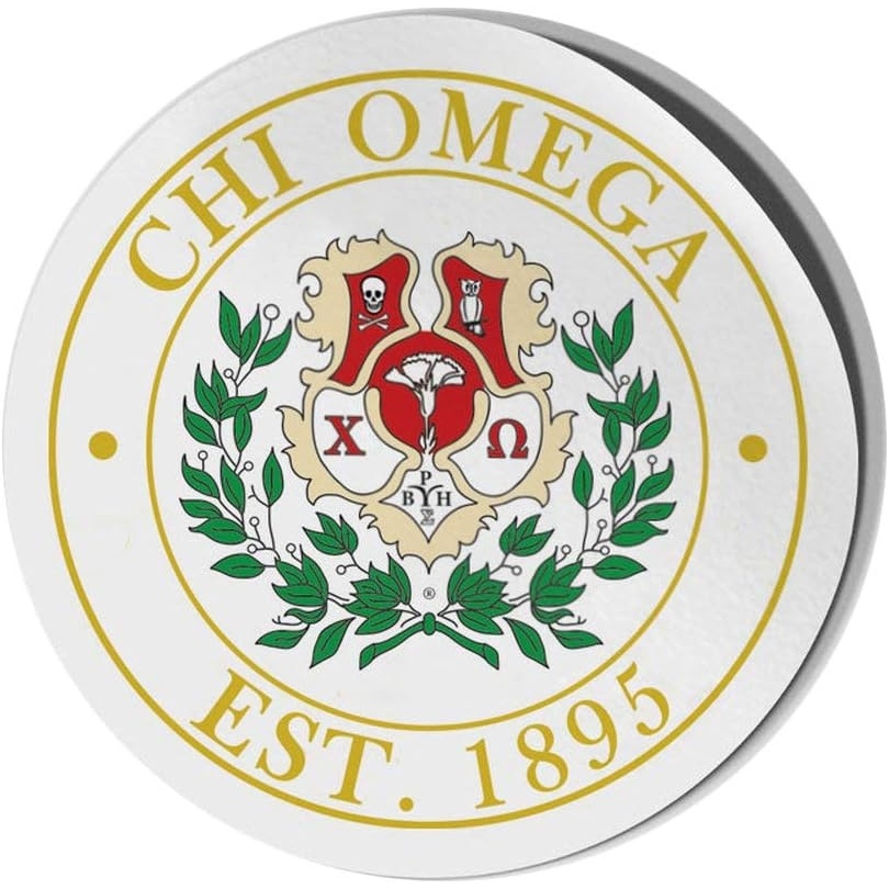 image:imageChi Omega Chi O Circle Crest Shield Decal
